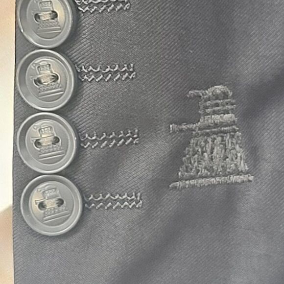Doctor Who Charcoal Grey Dalek Sports Coat, Men's 40R - Picture 8 of 12